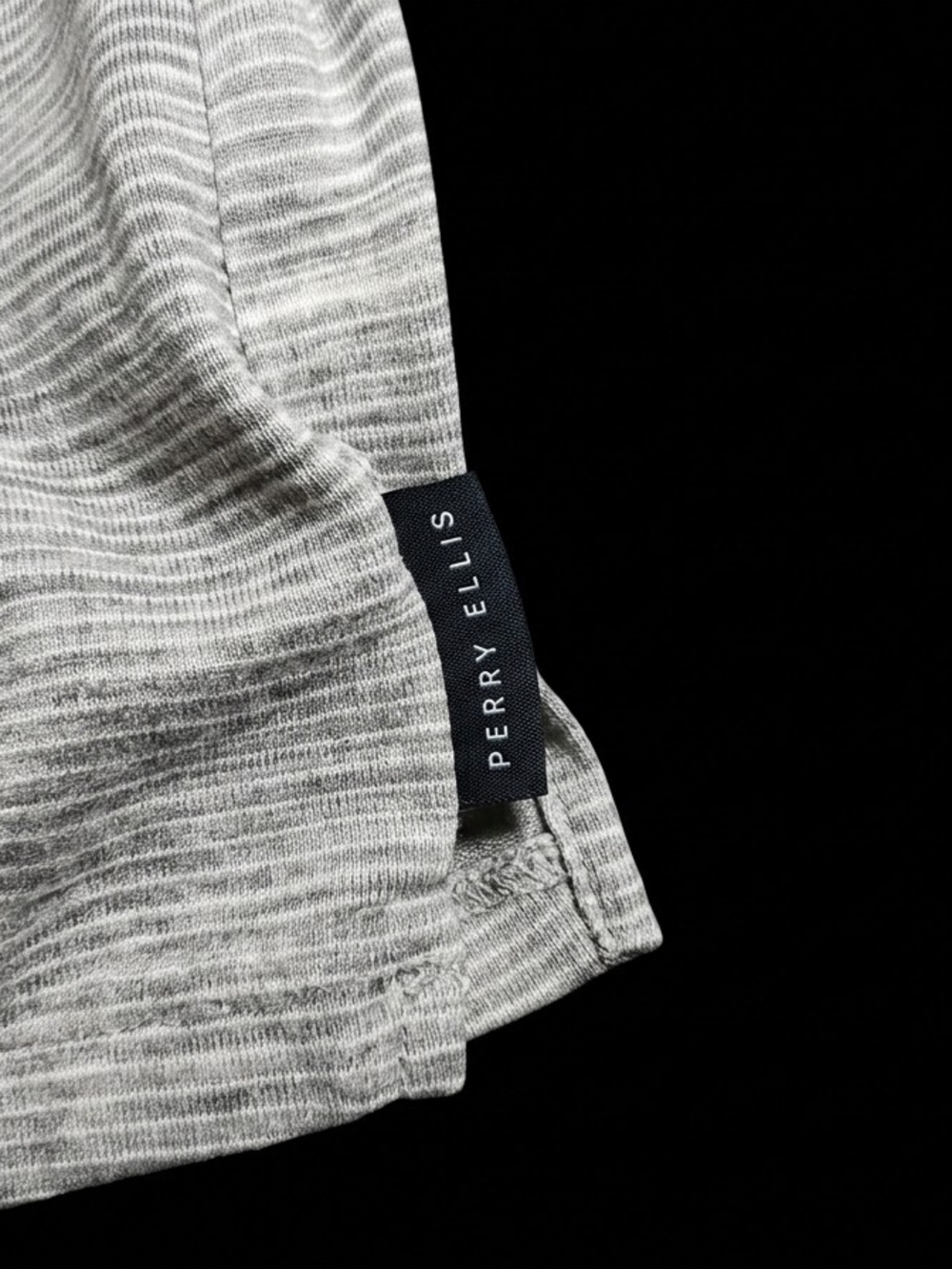 Perry Ellis Light Heather Gray Men's Polo